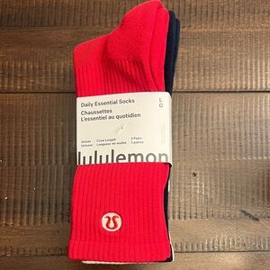 NWT lululemon Daily Essentials Socks